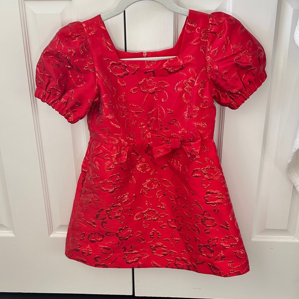Lilly Pulitzer Red Floral Kids Dress